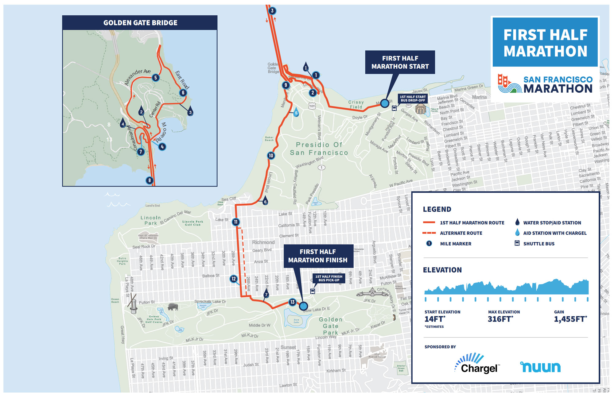 Oakland Marathon Map Oakland Marathon 22 Mar 2026 WQWZK First Half 1 
