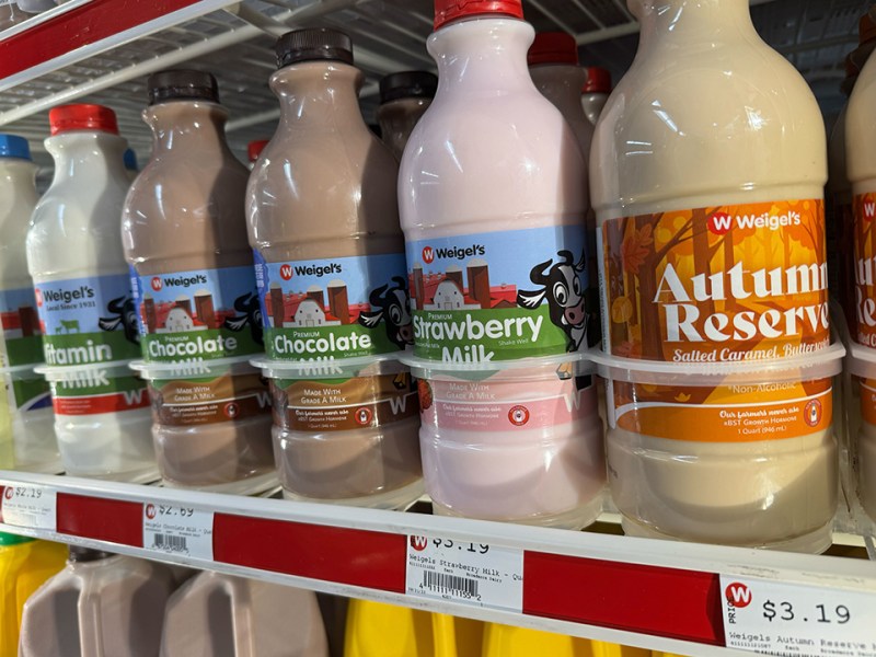 The Weigel's Milk Variety in store