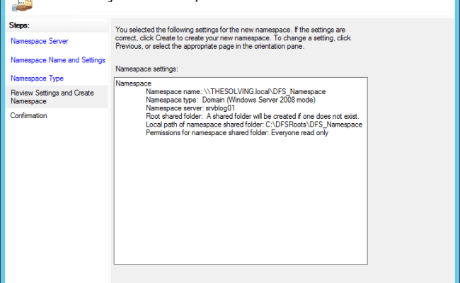 How To Configure A Distributed File System (DFS) Namespace