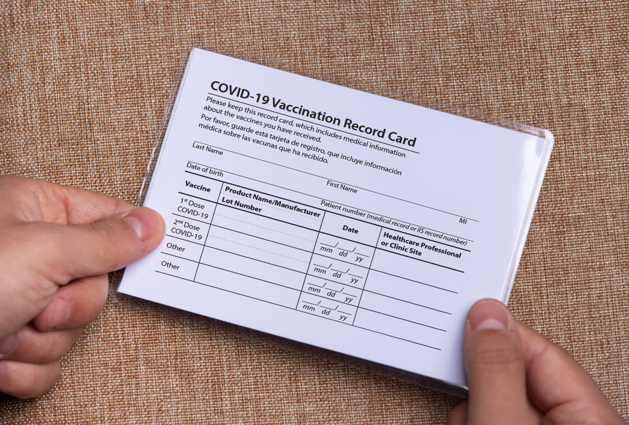 should you laminate your covid 19 vaccination record the ups store