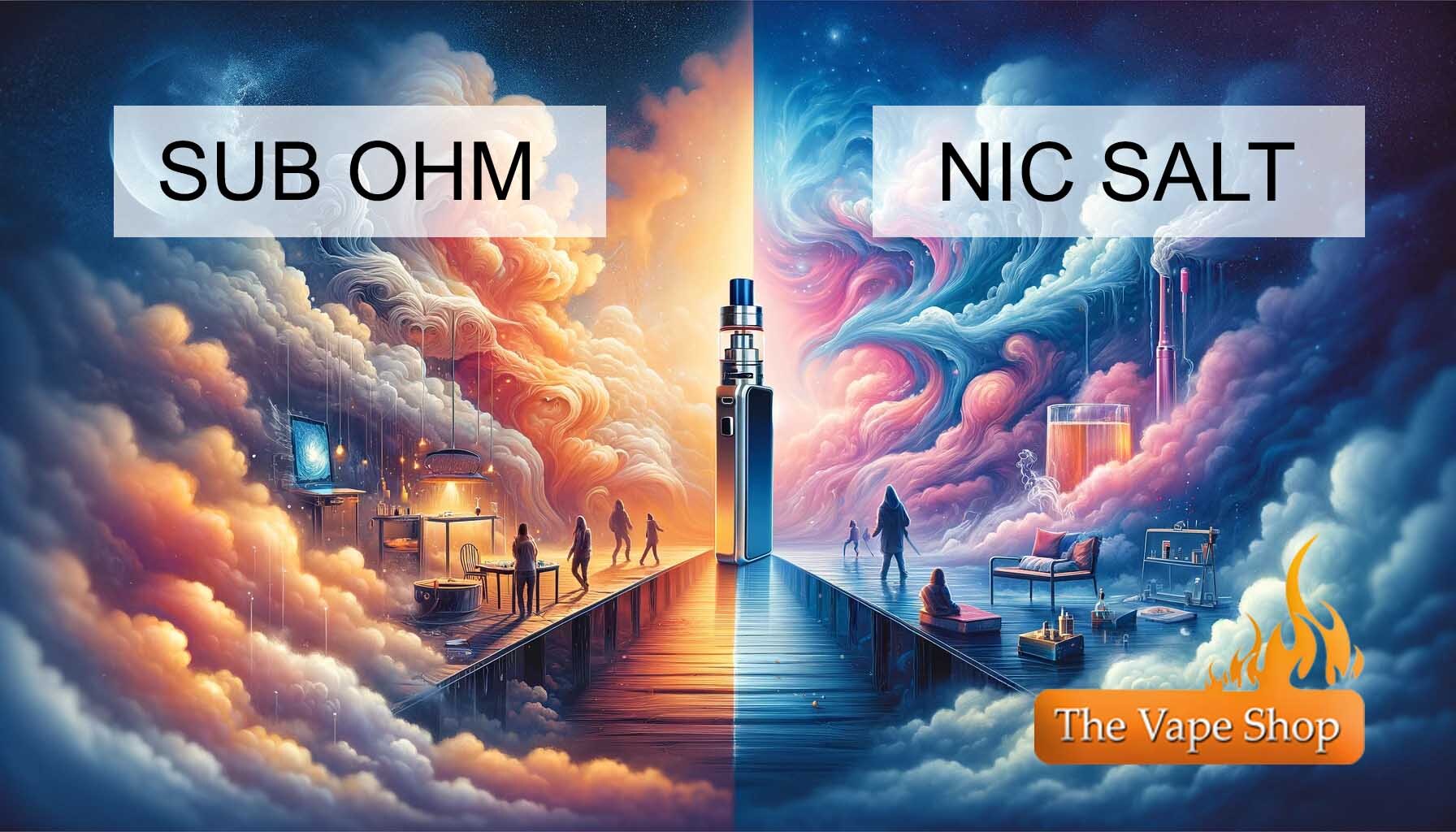 Exploring the Divide: Sub-Ohm vs Nic Salt Vaping by The Vape Shop