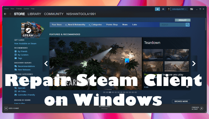 Steam Stuck On Verifying Fix Repair Steam Client On Windows 