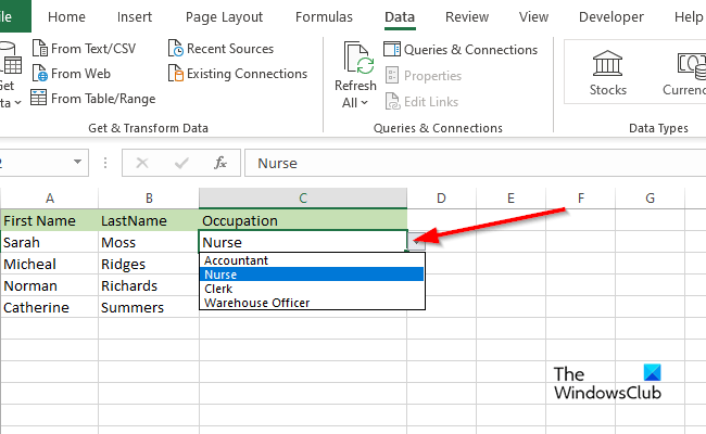 How To Create A Drop-down List In Excel Using Data Validation