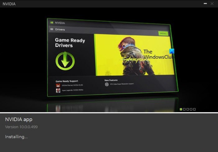 NVIDIA アプリのインストール NVIDIA アプリのインストール