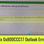 Cannot Start Microsoft Outlook Window, Invalid XML