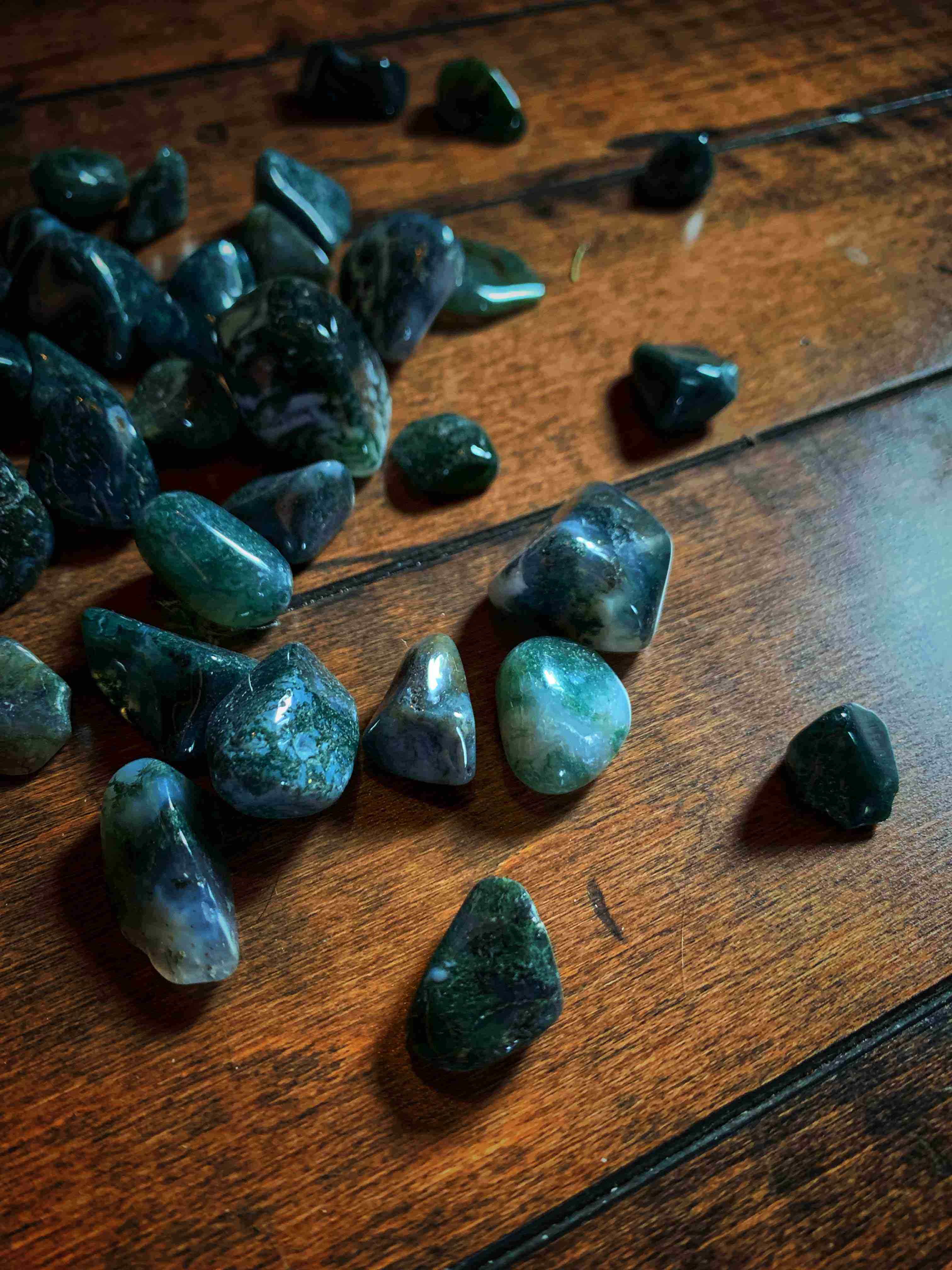 Green Moss Agate Polished TheWitchery.Ca