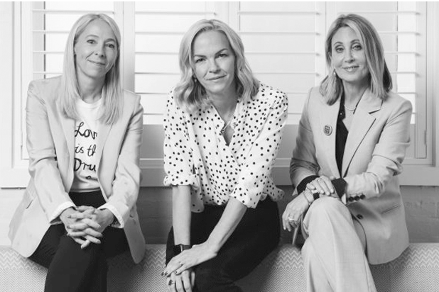 Jane Featherstone, Elisabeth Murdoch and Stacey Snider of Sister (Photo: Luke Varley/Sister