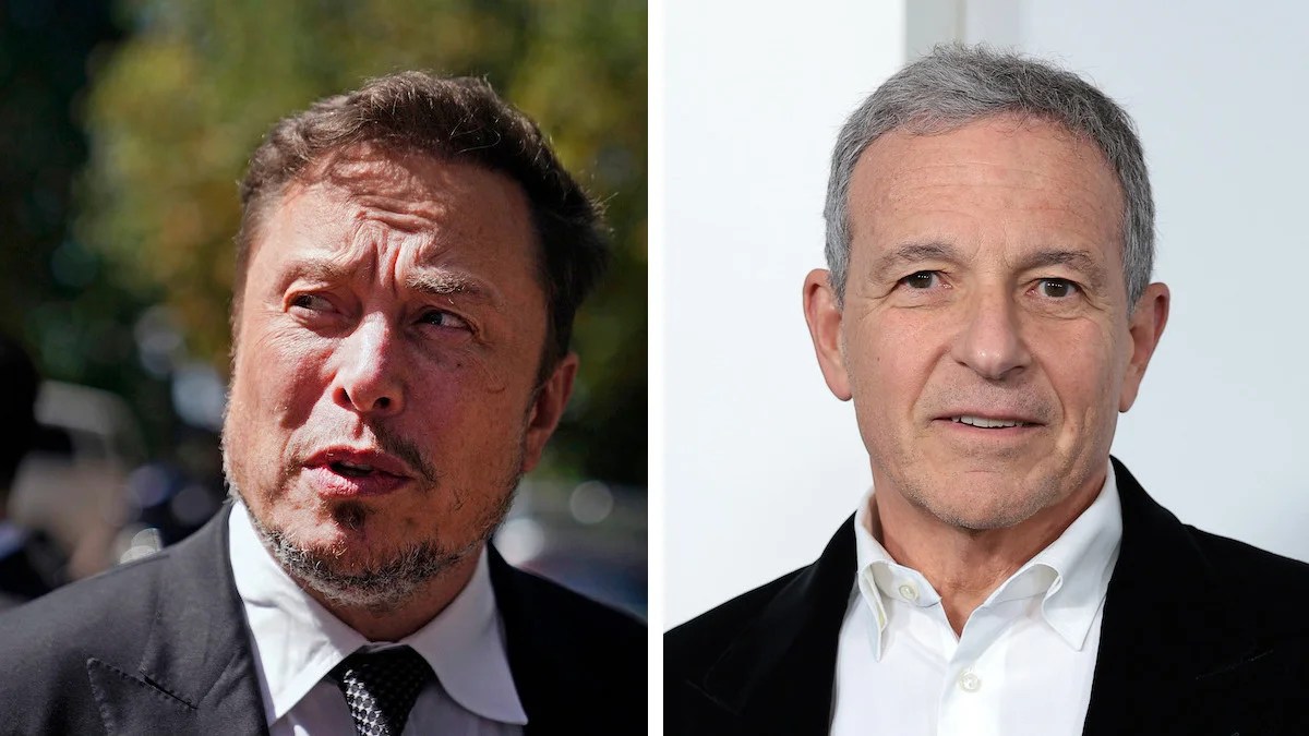 Elon Musk and Bob Iger