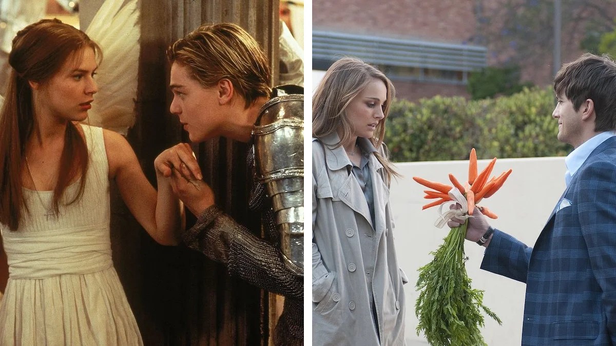 "Romeo + Juliet" and "No Strings Attached" (Credit: 20th Century Studios/Paramount Pictures)