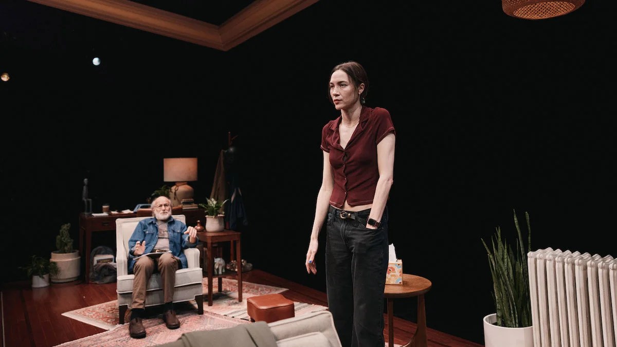 Peter Friedman and Sydney Lemmon in "Job"
