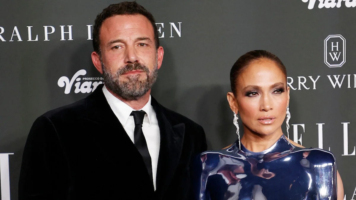 Jennifer Lopez and Ben Affleck arrive at Elle's 2023 Women in Hollywood celebration