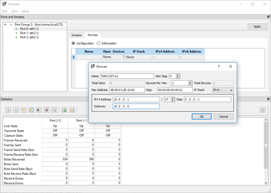 Populating IPv4 information for ToR5-OST-e1