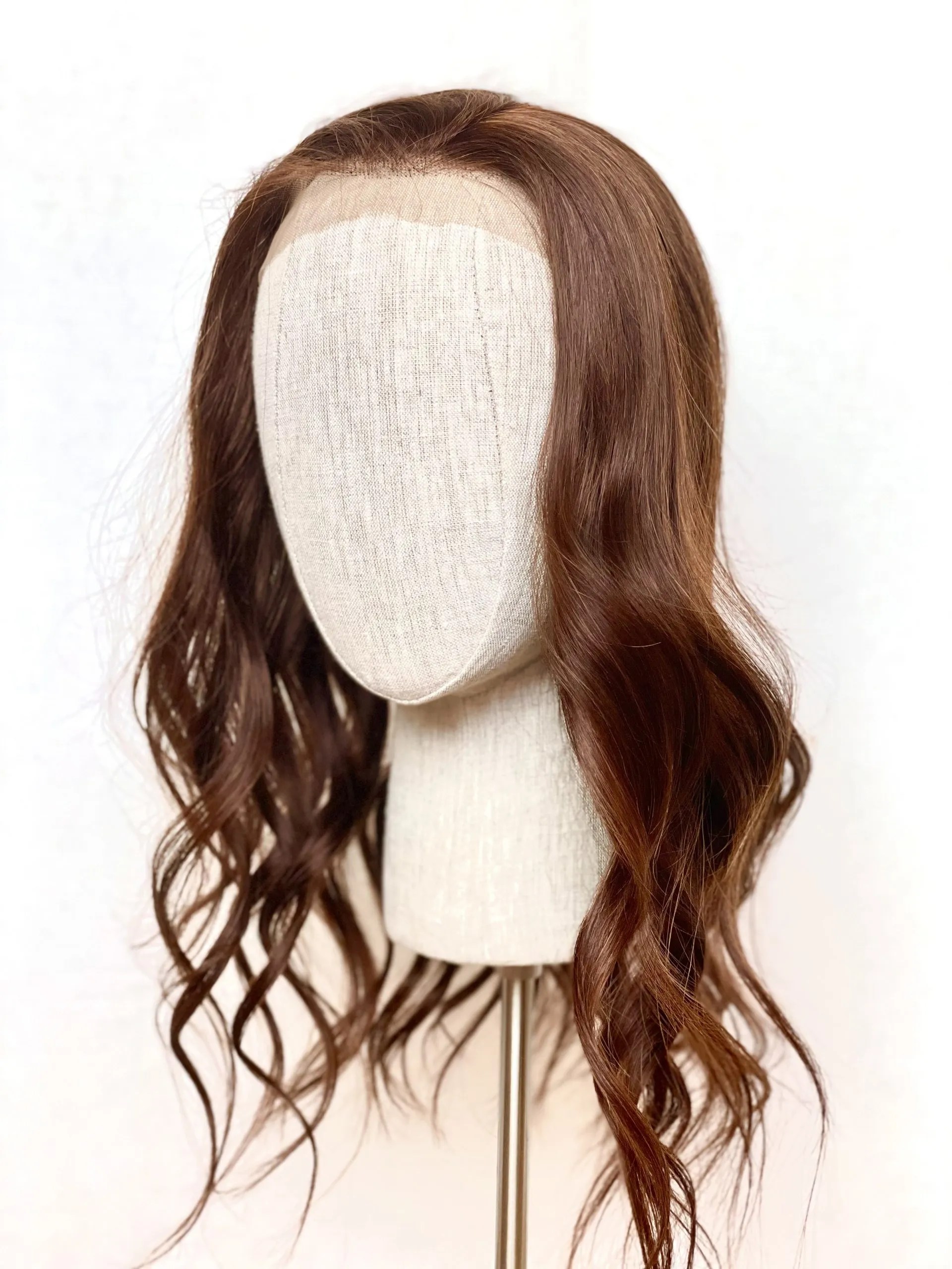 Auburn  Silk top Lacefront unit lace front human wig - 20 main image 3