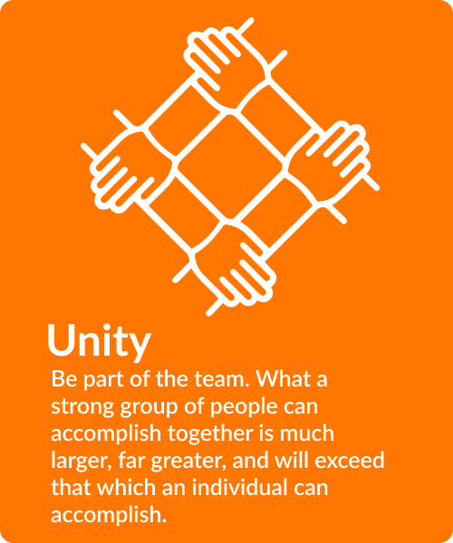 Be part of the team. What a strong group of people can accomplish together is much larger, far greater, and will exceed that which an individual can accomplish.