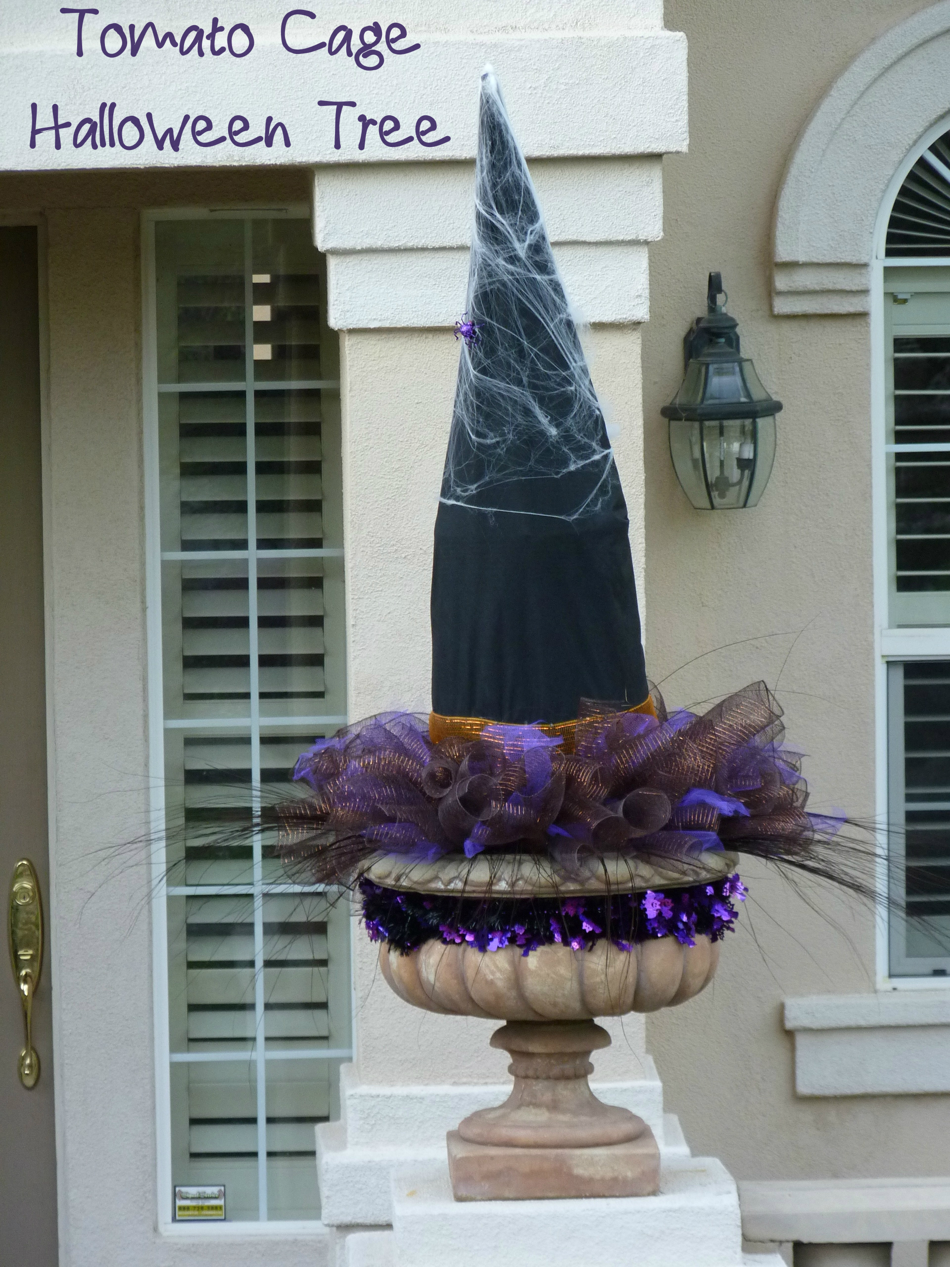 There are two claims to the first genuine white house christmas tree. Tomato Cage Halloween Trees