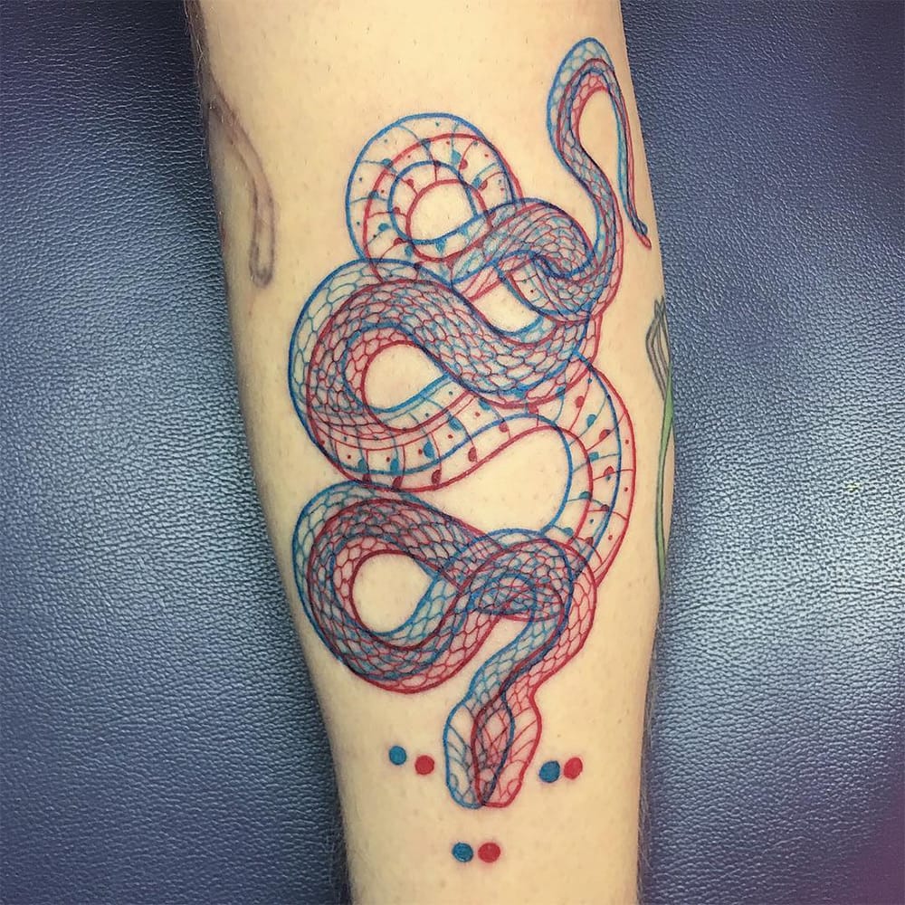 Mesmerizing New Serpentine Tattoos By Mirko Sata | Colossal 1000_x_1000_jpg
