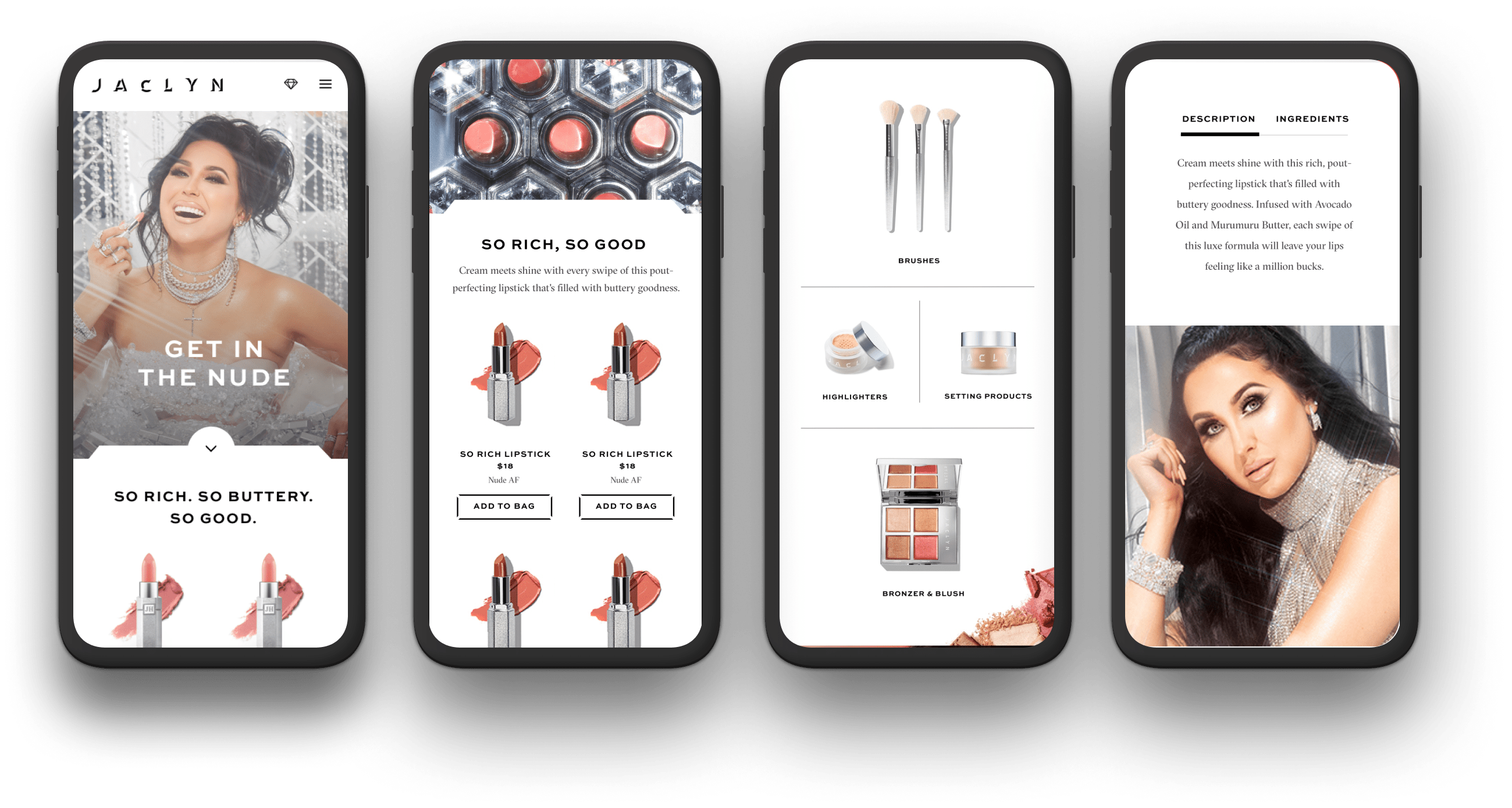 Jaclyn HIll Brand Launch By Pattern Design, Branding