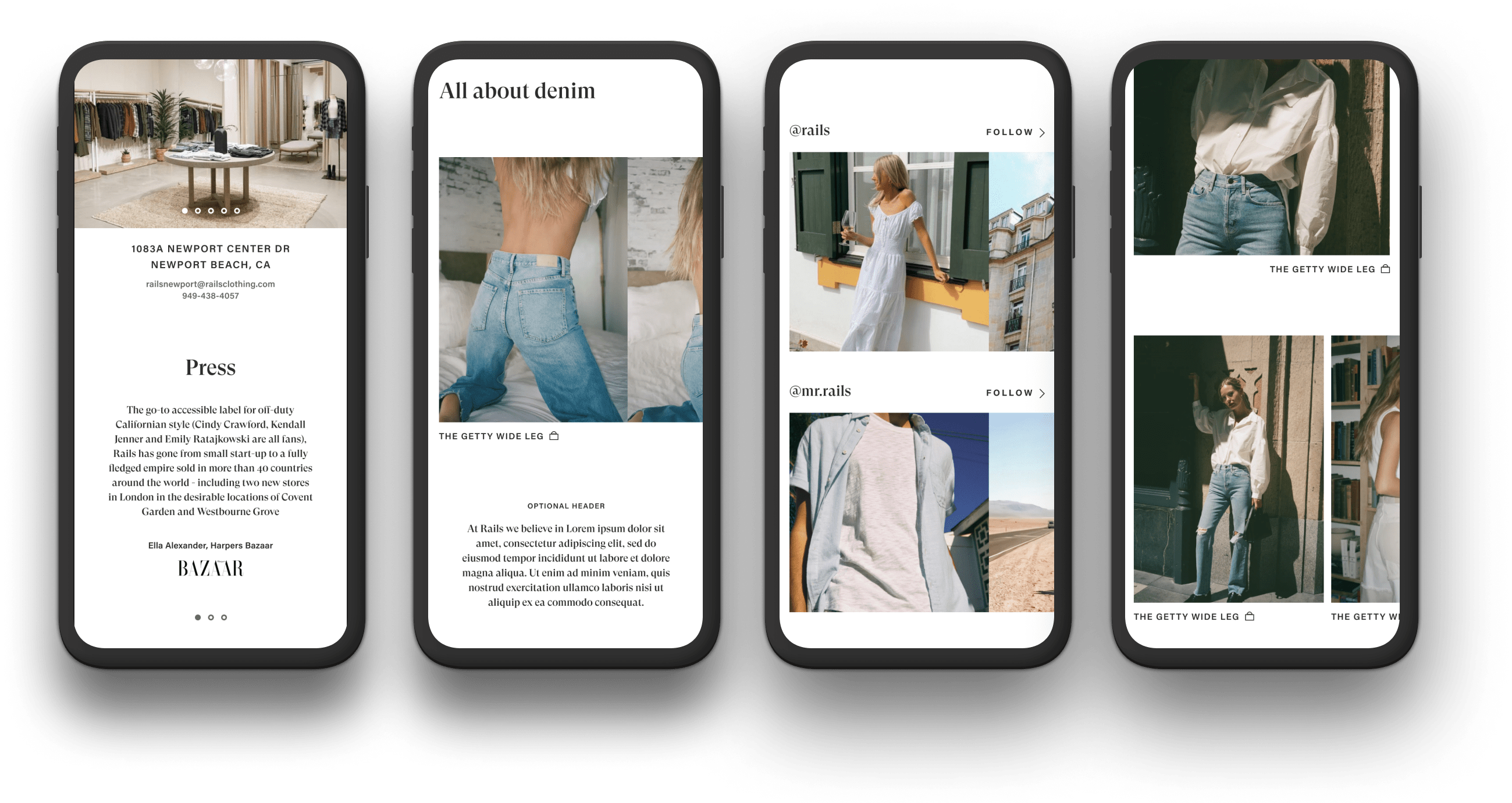 Rails Clothing Shopify Plus Redesign by Pattern Design,