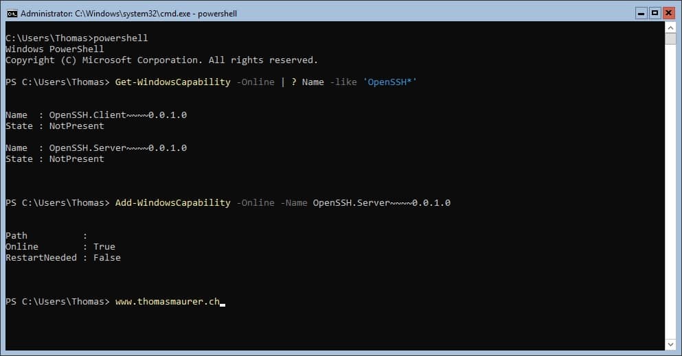 Openssh for windows