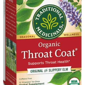 Traditional Medicinals, Throat Coat Tea, 16 bags.
