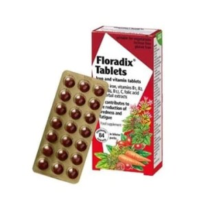 Salus Haus Floradix Iron Tablets Vegan, 84 tabs.