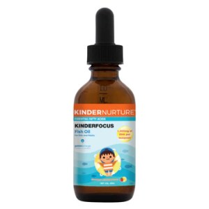 KinderNurture, KinderFocus Fish Oil- Strawberry Lemonade, 60 ml.