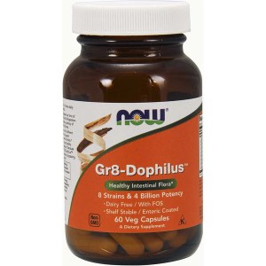 NOW Gr8-Dophilus, 60 vcaps.