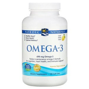 Nordic Naturals, Omega-3 1000 mg - Lemon, 180 sgls.
