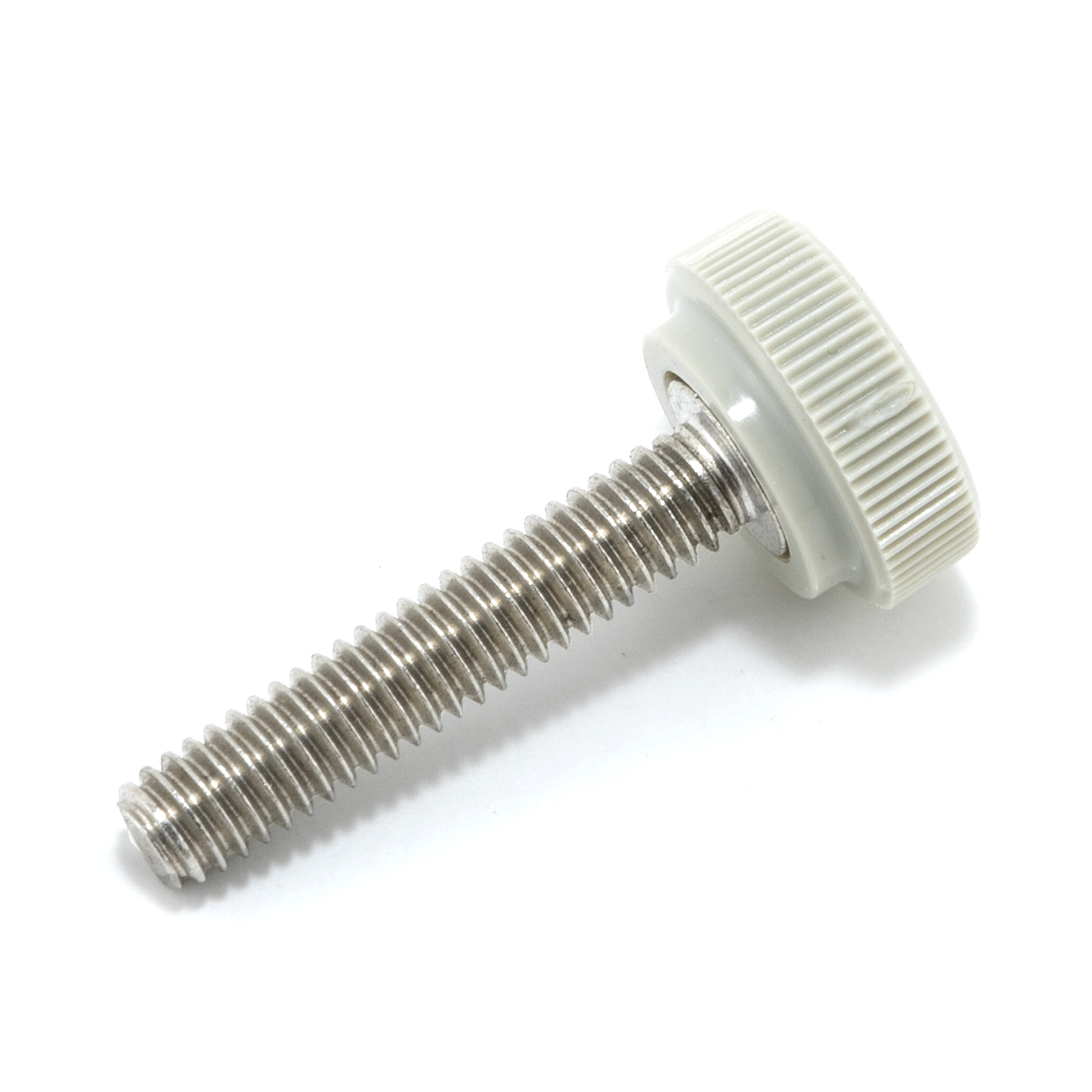Viti A Testa Zigrinata 6-32 X 3/8 – Acciaio Inox Con Pomello Nero Rotondo, Lotto Da 4, Made In USA, Thumb Screw Depot