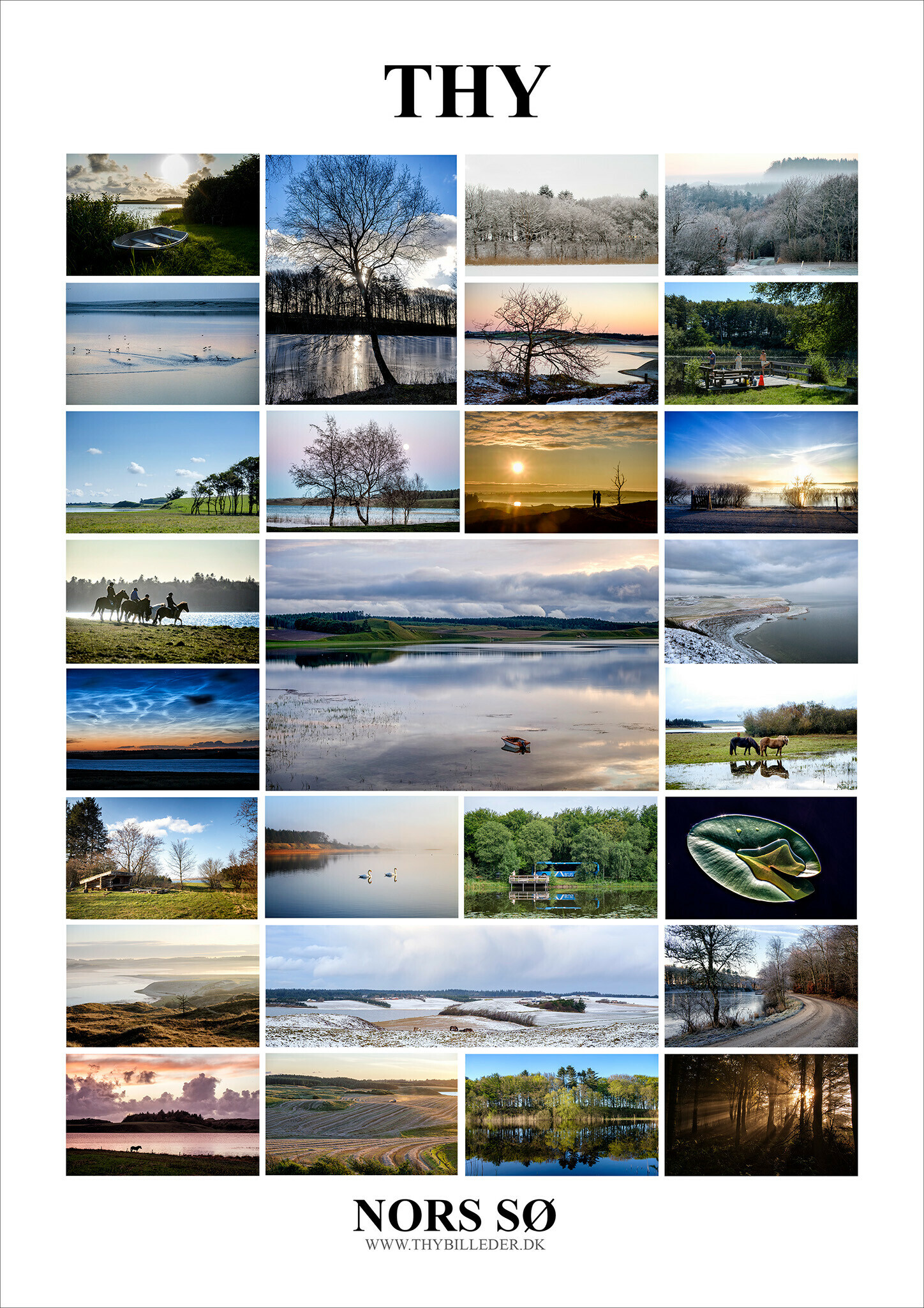 THY Plakat, Nors Sø 50 x 70 cm