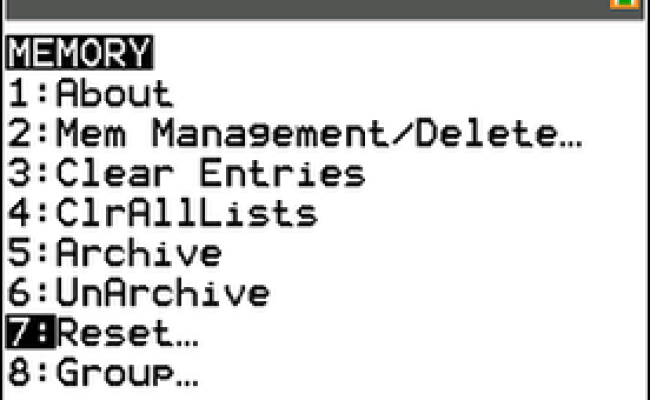 How To Reset A TI-84 Plus Graphing Calculator - TI84CalcWiz