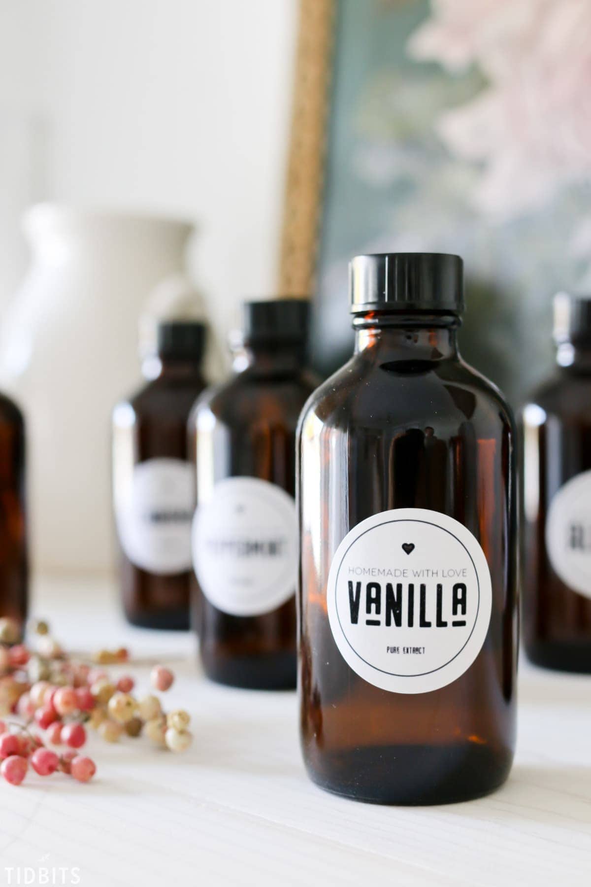 printable vanilla extract labels tidbits