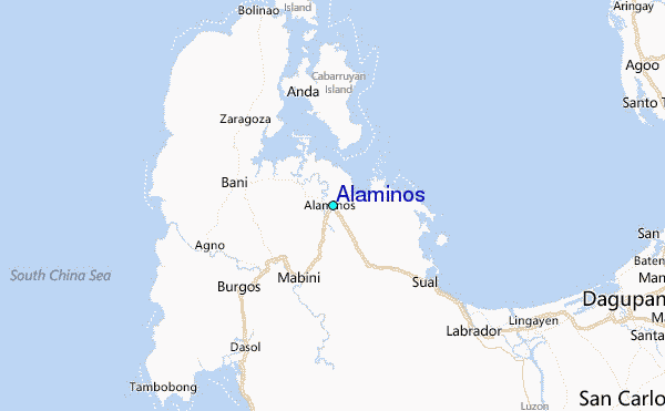 Alaminos Tide Station Location Guide.