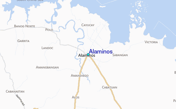 Alaminos Tide Station Location Guide.