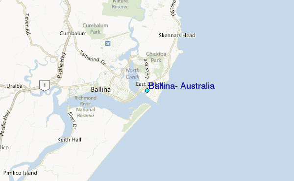 Ballina Australia Tide Station Location Guide Ballina 