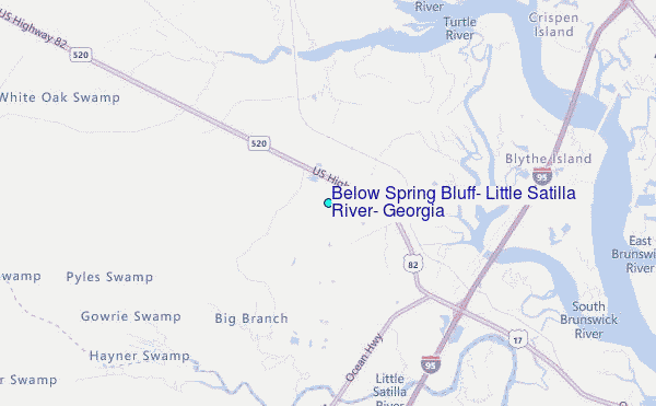Below Spring Bluff Little Satilla River Georgia Tide Station Location Below Spring Bluff Little Satilla River Georgia.12 
