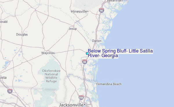 Below Spring Bluff Little Satilla River Georgia Tide Station Location Below Spring Bluff Little Satilla River Georgia.8 