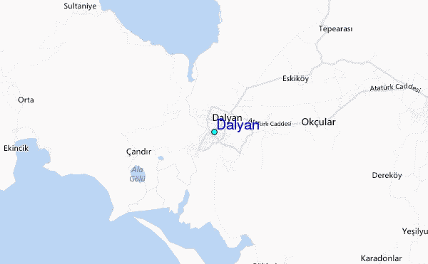 Dalyan Tide Station Location Guide.