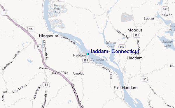 Haddam Connecticut Tide Station Location Guide Haddam 