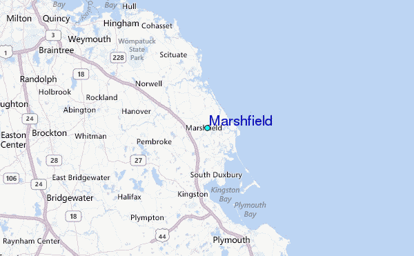 Marshfield Tide Station Location Guide 