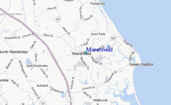 Marshfield Tide Station Location Guide 
