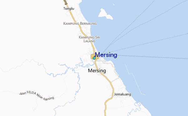 Mersing Tide Station Location Guide.