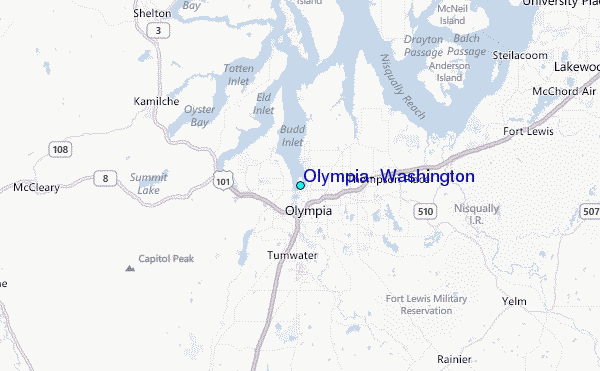 Olympia Washington Tide Station Location Guide.