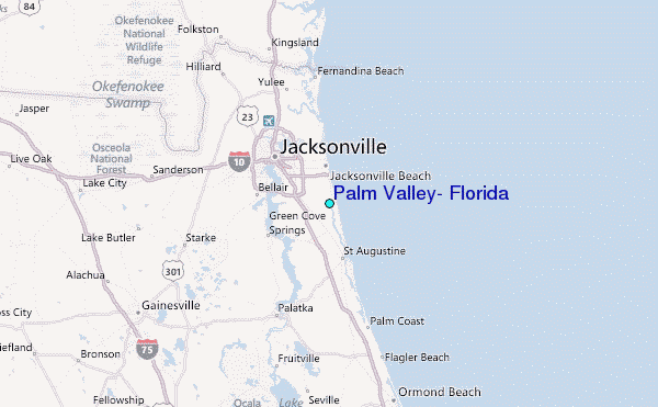 Palm Valley Florida Tide Station Location Guide.