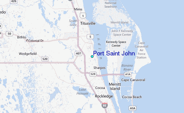 Port St Map Of Florida Port Saint John.10 