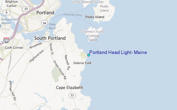 Portland Head Light Maine Tide Station Location Guide Portland Head Light Maine.12 