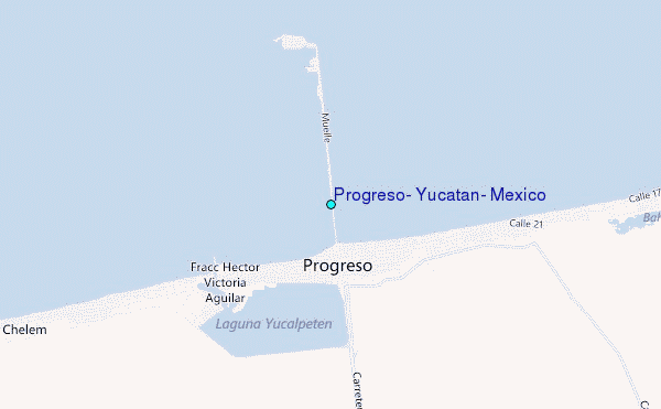 Progreso Yucatan Mexico Tide Station Location Guide Progreso Yucatan Mexico.12 