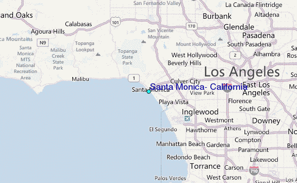 Santa Monica California Tide Station Location Guide Santa Monica 