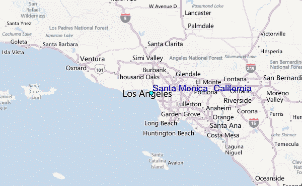 Santa Monica California Tide Station Location Guide Santa Monica 