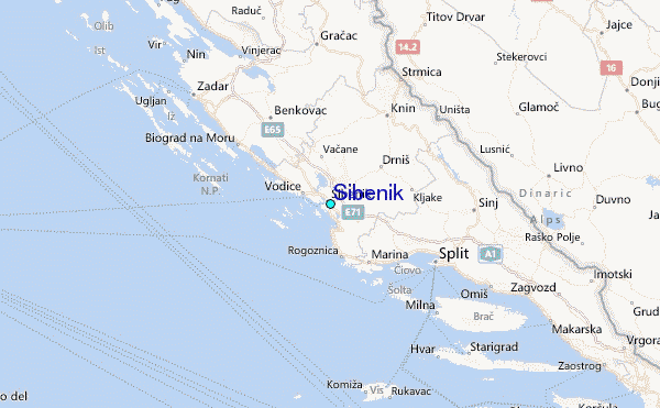 Sibenik Tide Station Location Guide Sibenik.8 